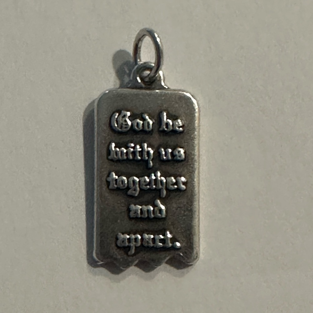 James Avery Sterling silver God be with us together and apart charm